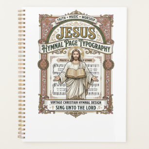 Jesus Hymnal Page Typography Jesus Hymnal Page Planner