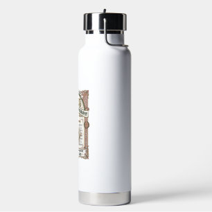 Jesus Hymnal Page Typography Jesus Hymnal Page Water Bottle