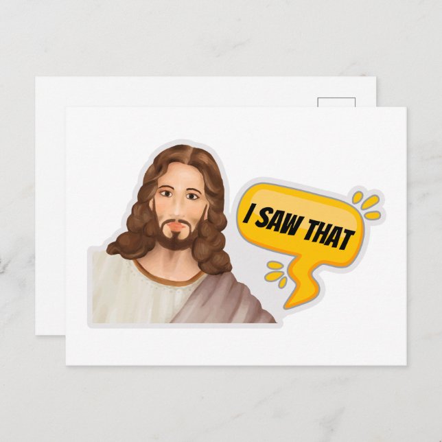 Jesus I Saw That Postcard (Front/Back)
