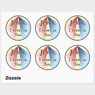 Jesus, I Trust in You: Divine Mercy  Classic Round Sticker