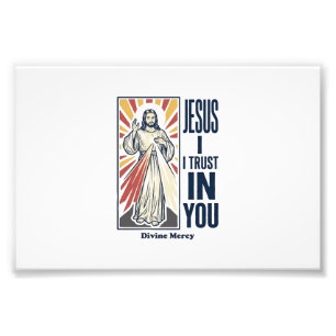 Jesus I Trust In You Divine Mercy Shirt Design_1 Photo Print