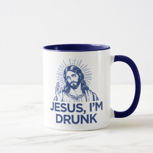 Jesus I'm Drunk  Mug (Right)