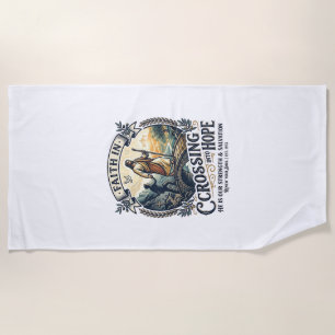Jesus Immigration Starting Over Courage Shirt Chri Beach Towel