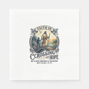 Jesus Immigration Starting Over Courage Shirt Chri Napkin