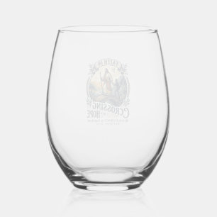 Jesus Immigration Starting Over Courage Shirt Chri Stemless Wine Glass