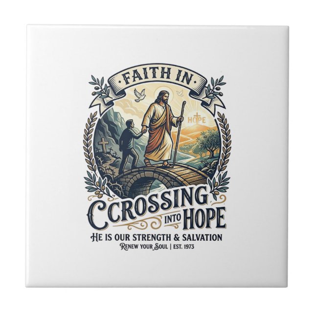 Jesus Immigration Starting Over Courage Shirt Chri Tile (Front)