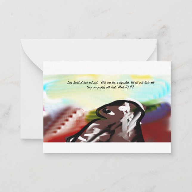 Jesus impossible  card (Front)