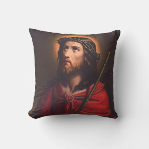 Jesus in Crown of thorns Cushion