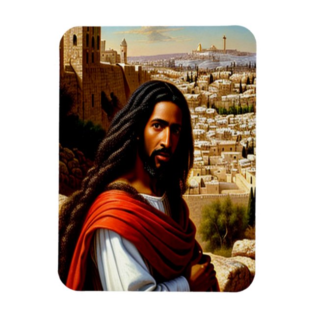 Jesus in Jerusalem Magnet (Vertical)