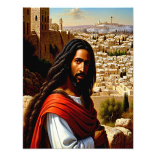 Jesus in Jerusalem Photo Enlargement