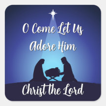 Jesus in Manger Religious Christmas Nativity Scene