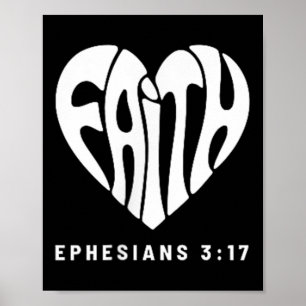 Jesus In My Heart Subtle Christian Minimal Religio Poster
