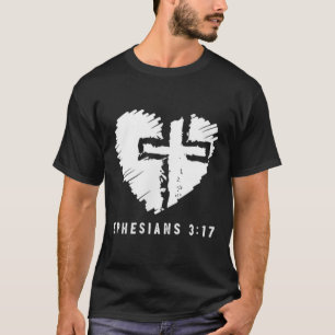 Jesus In My Heart Subtle Christian Minimal Religio T-Shirt
