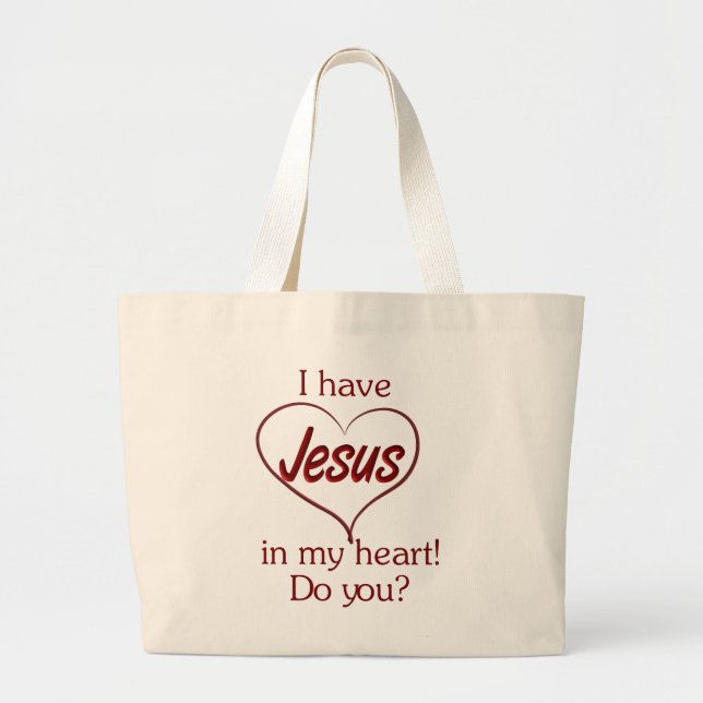 Jesus in my Heart tote bag (Front)