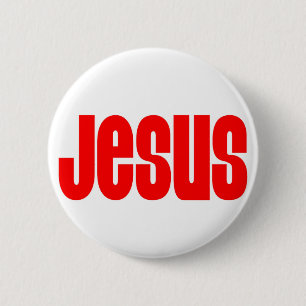 Jesus in Red 6 Cm Round Badge