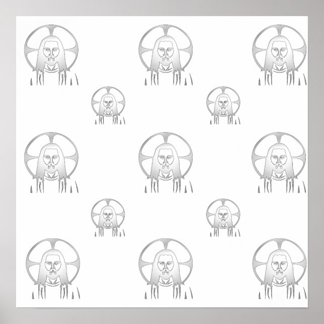 Jesus in Silver Poster (Front)