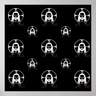 Jesus in Silver Poster