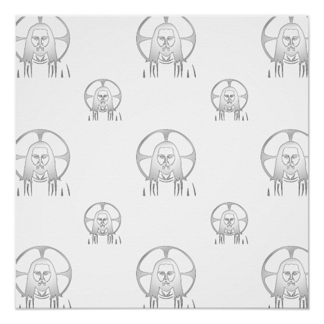 Jesus in Silver Poster (Front)