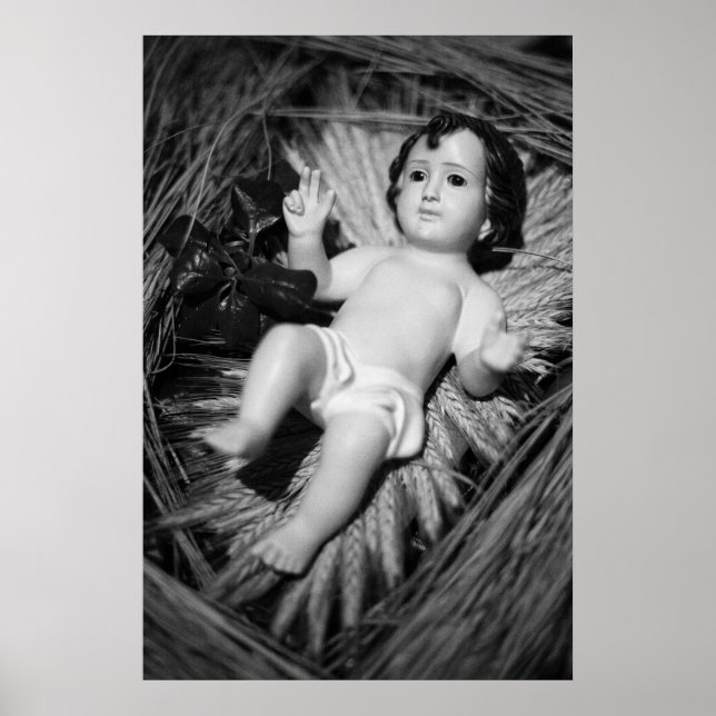 Jesus in the crib poster (Front)