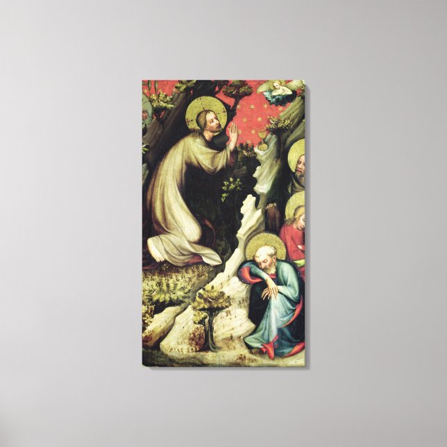 Jesus in the Garden of Gethsemane Canvas Print (Front)