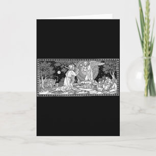 Jesus In The Garden Of Gethsemane Praying Catholic Card