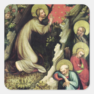 Jesus in the Garden of Gethsemane Square Sticker