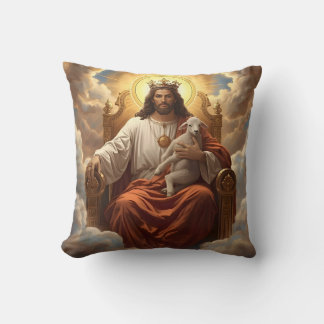 Jesus In the kingdom of Heaven Throw pillow