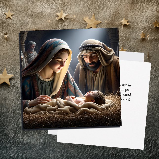 Jesus in the Manger | Religious Christmas Card (Creator Uploaded)