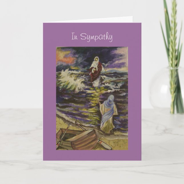 Jesus in the midst of our storms card (Front)