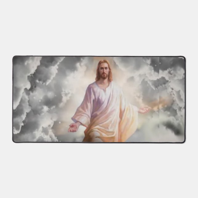 JESUS in the SKY Desk Mat (Front)