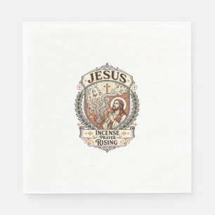 Jesus Incense Prayer Rising Jesus Incense Prayer R Napkin