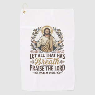 Jesus Indie Folk Acoustic Worship Graphic Tee Chri Golf Towel