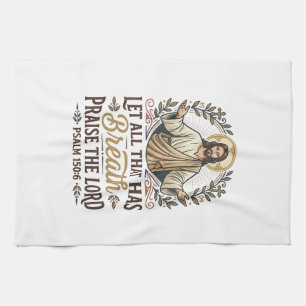 Jesus Indie Folk Acoustic Worship Graphic Tee Chri Tea Towel
