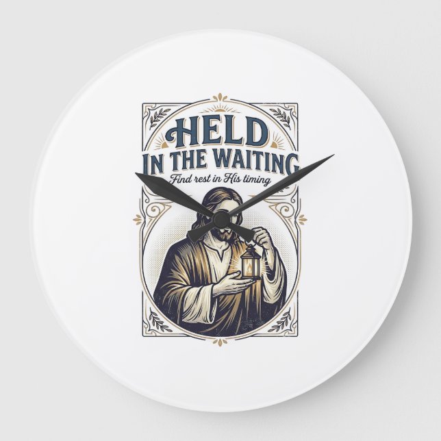 Jesus Infertility Trying To Conceive Encouragement Large Clock (Front)