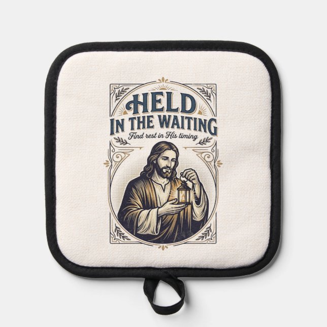 Jesus Infertility Trying To Conceive Encouragement Pot Holder (Front)