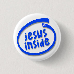 Jesus Inside 3 Cm Round Badge