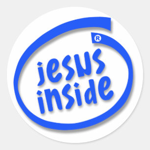 Jesus Inside Classic Round Sticker