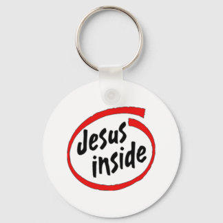 Jesus inside key ring
