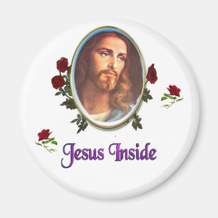 Jesus inside magnet