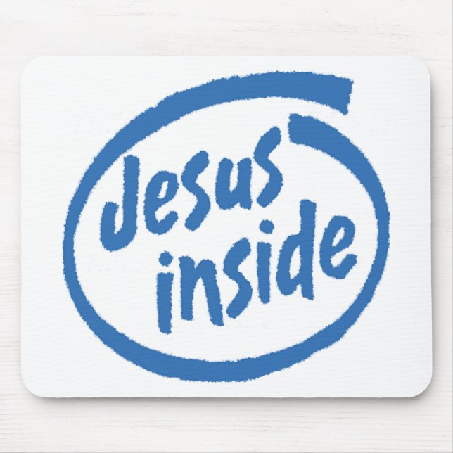 Jesus Inside Mouse Mat (Front)
