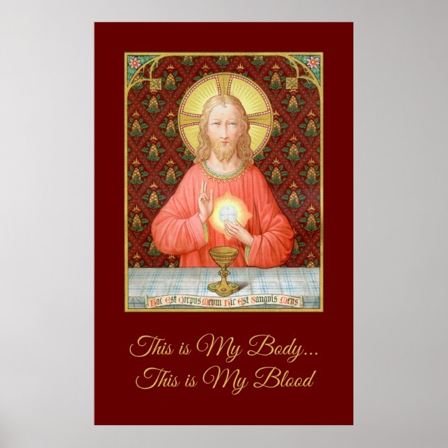 Jesus Instituting Holy Communion (SAU 045) Poster (Front)