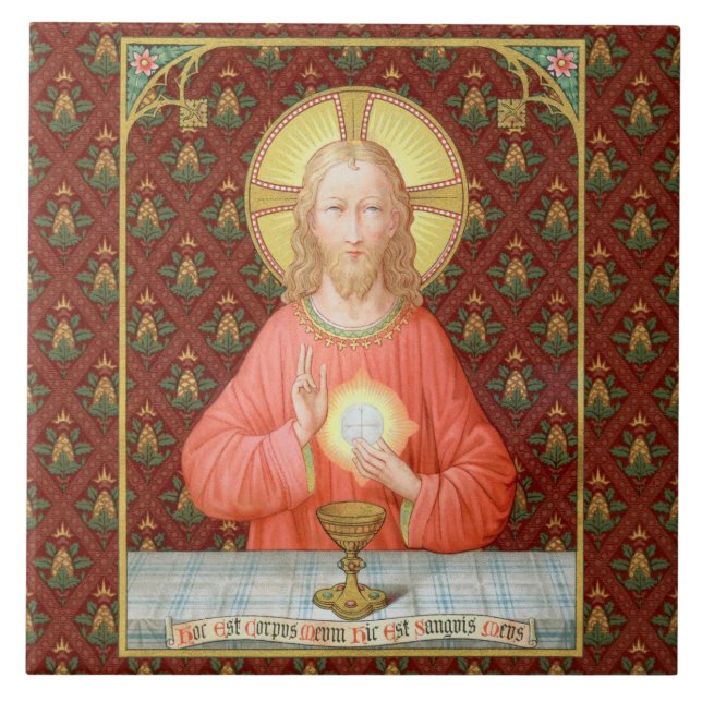 Jesus Instituting Holy Communion (SAU 045) Tile (Front)