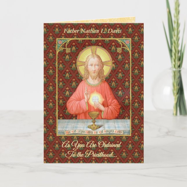 Jesus Instituting the Eucharist (SAU 045) Card (Front)