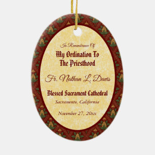 Jesus Instituting the Eucharist (SAU 045) Ceramic Tree Decoration