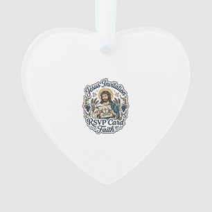 Jesus Invitation RSVP Card Faith Jesus Invitation Ornament