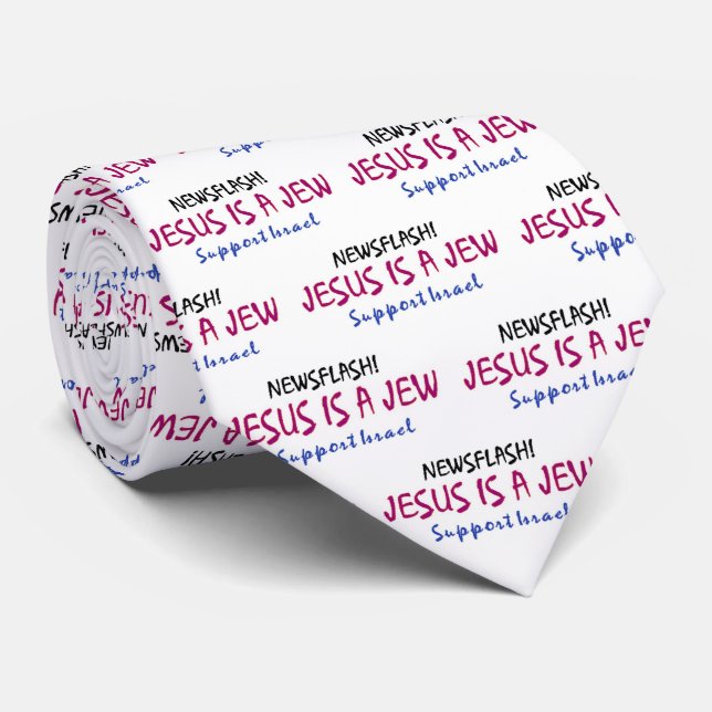 Jesus is a Jew Neck Tie (Rolled)