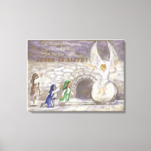 Jesus is Alive stretched canvas Print