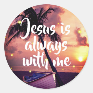 Jesus Is Always With Me | Inspirational Stickers