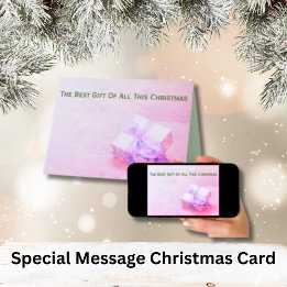 Jesus Is Best Gift For Christmas Christian Card