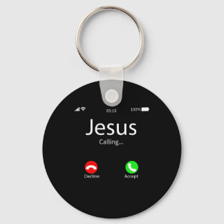 Jesus Is Calling Christian Key Ring